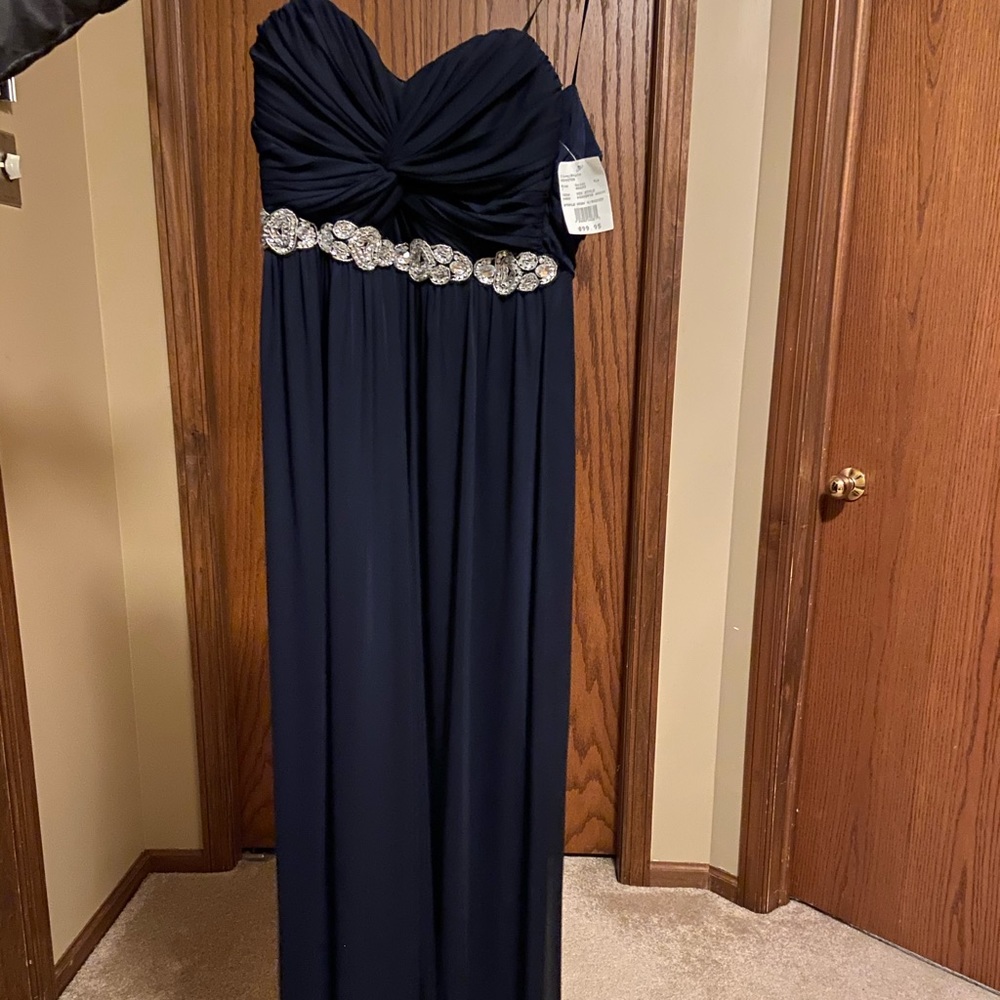 Navy blue bridesmaid dress